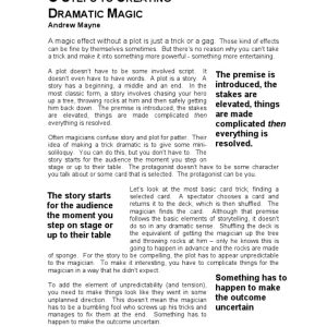 Andrew Mayne - Three Steps to Dramatic Magic