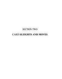 Card Sleights And Moves Dai Vernon