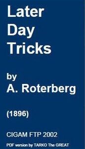 A. Roterberg - Later Day Tricks