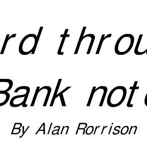 Alan Rorrison - Card Through Banknote