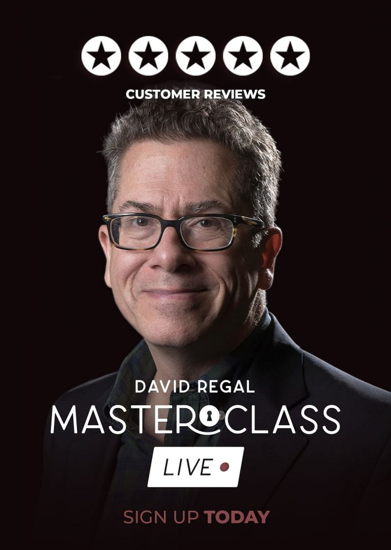David Regal: Masterclass: Live Live lecture by David Regal (4 weeks)