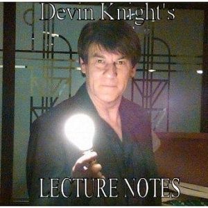 Devin Knight - Lecture Notes 2009