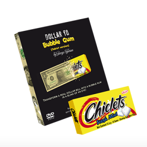 Dollar to Bubble Gum (Chiclets) by Twister Magic
