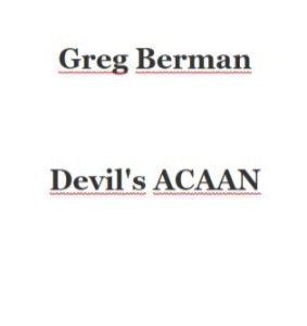 Greg Berman - Devil's Acaan