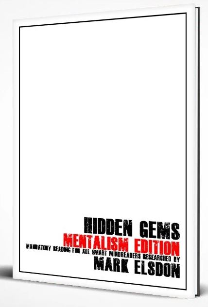 Hidden Gems Mentalism Edition by Mark Elsdon