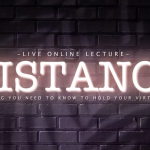 Jamie Daws – Distance Online Lecture