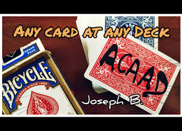 Joseph B. – Any Card At Any Deck