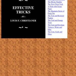 Loius Christainer - Effective Tricks