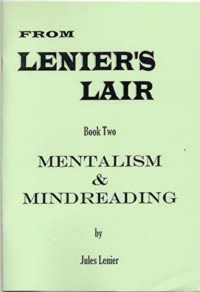 Mentalism and Mindreading Book 2 by Jules Leneir