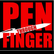 Pen Through Finger by Matthew Johnson