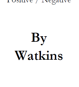 Positive Negative by Robert Watkins