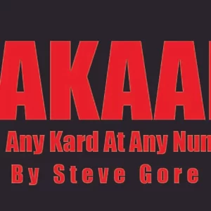 TAKAAN The Any Kard At Any Number by Steve Gore(Video+PDF)