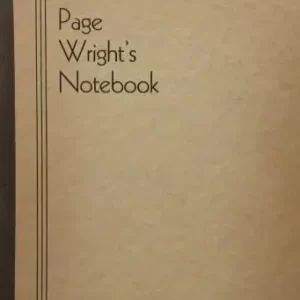 Notebook by T. Page Wright