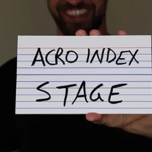 Acro Index Stage Dry Erase by Blake Vogt