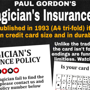 The Magician's Insurance Policy by Paul Gordon