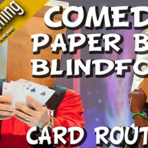 Comedy Paper Bag Blindfold Card Routine by Wolfgang Riebe (Video+PDF)